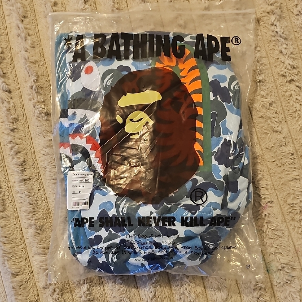 A Bathing Ape Blue Camo Hoodie